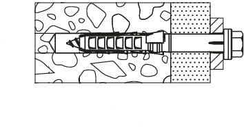 Langschaftdübel sxr 10.0 x 80 mm - 4 Stück Dübel - Fischer
