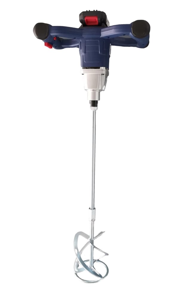 M20-HQ-01 20v 2Ah Mischer + Ladegerät, Mischer für Putz, Zement, Mörtel, Kleber, Gips, Putz... Mischer auf Akku - Varan Motors