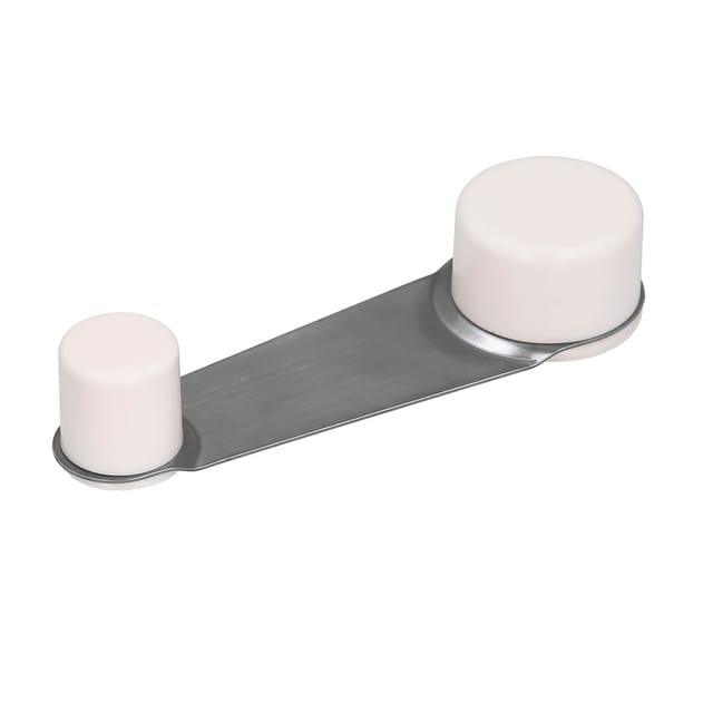 Selbstklebender Türstopper mit weißer Halterung