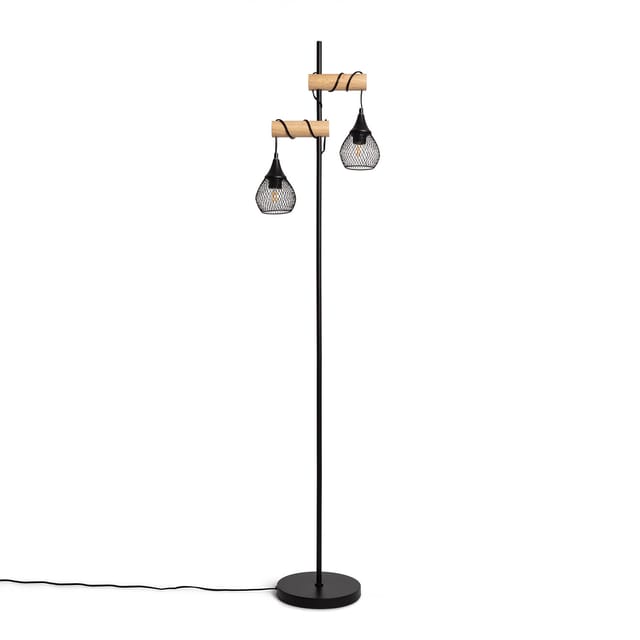 Stehlampe Monah Schwarz