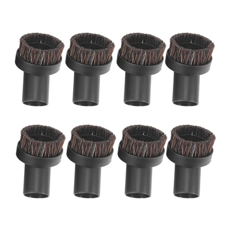 Set Mit 8 Runden Ersatzbürsten Für Staubsauger Mit Pferdehaarbürste, Zur Reinigung Von Ecken Und Kanten, 32 Mm Innendurchmesser