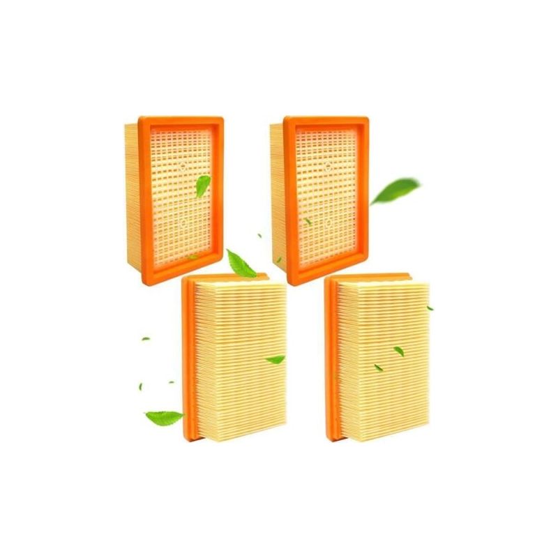 2er-pack Ersatzfilter Für Körcher Wd4, Wd5, Wd6, Mv4, Mv5 Und Mv6 Staubsauger (falt- Und Flachfilter).
