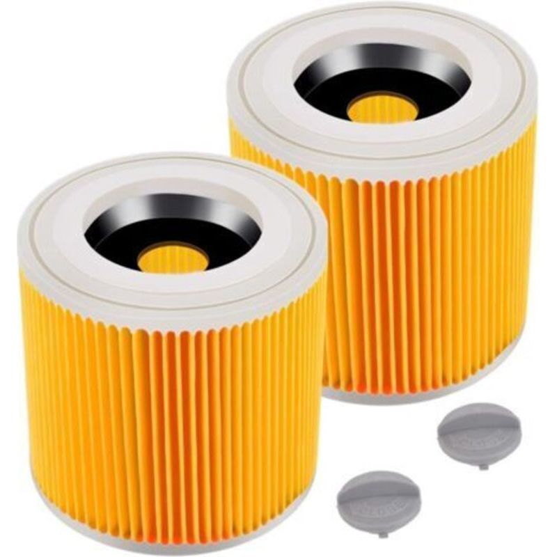 2er-pack Filterpatronen Für Körcher Wd3 Premium, Wd2, Wd3, Wd3p, Mv2, Mv3 – Wd3 Filter – Ersatzfilter Für Körcher Staubsauger 6.414-552.0/64145520, Von Debuns