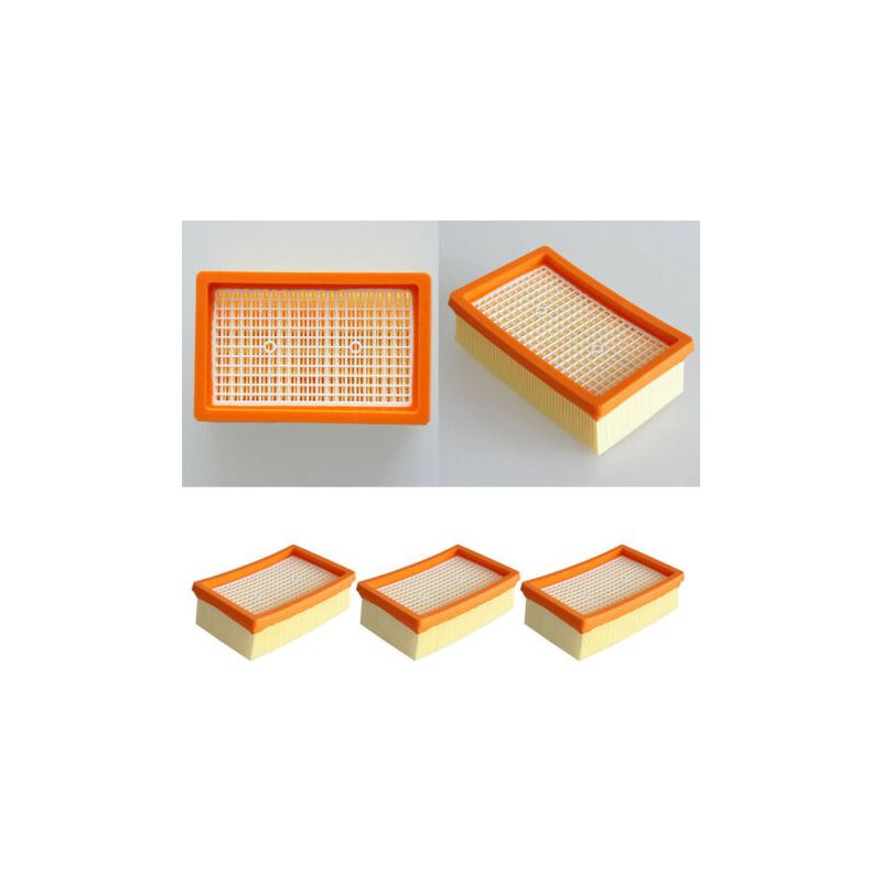 3er-pack Flachplissee-filter Für Körcher Staubsauger, Kompatibel Mit Körcher Wd4, Wd5, Wd6, Mv4, Mv5 Und Mv6, Flachplissee-ersatzfilter