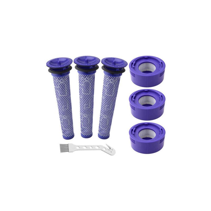 Staubsauger-reinigungszubehör – 3 Vorderteile + 3 Hinterteile + Weiße Bürste – Sonstiges