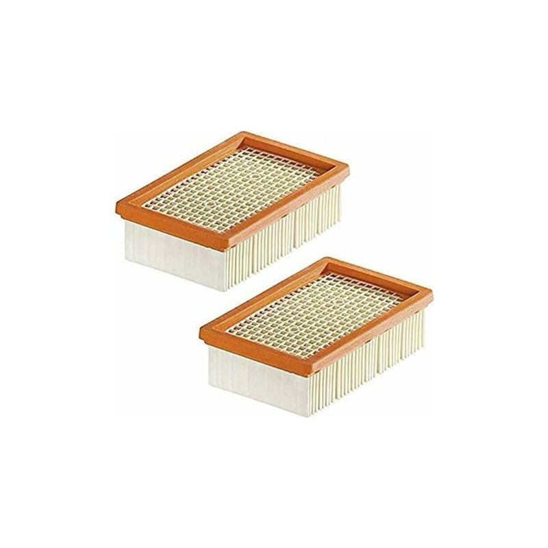Kzq Ersatzfilter (2 Stück) Für Körcher Wd4, Wd5, Wd6, Mv4, Mv5 Und Mv6 Flachpliss-staubsauger.