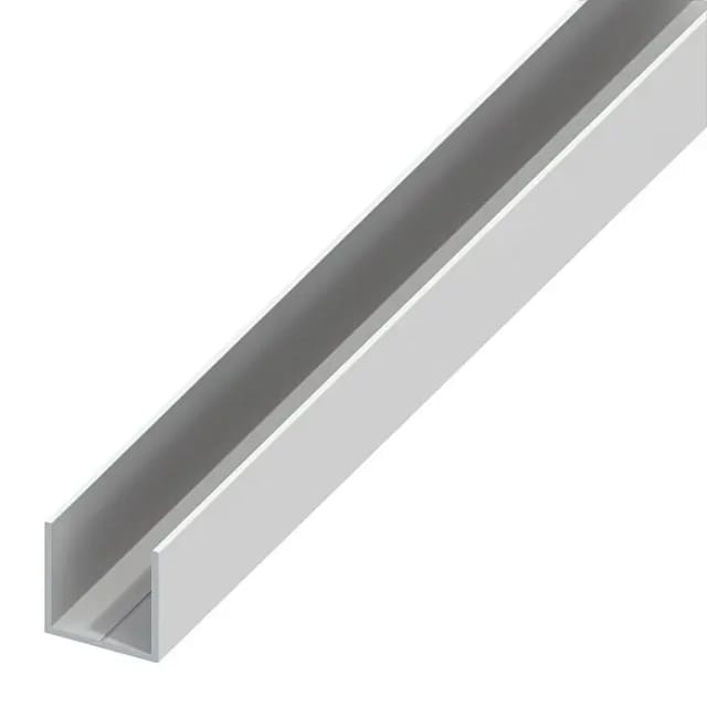 Aluminium u-quadratprofil 7,5x1mm länge 1m weiß - 21442 - Alfer