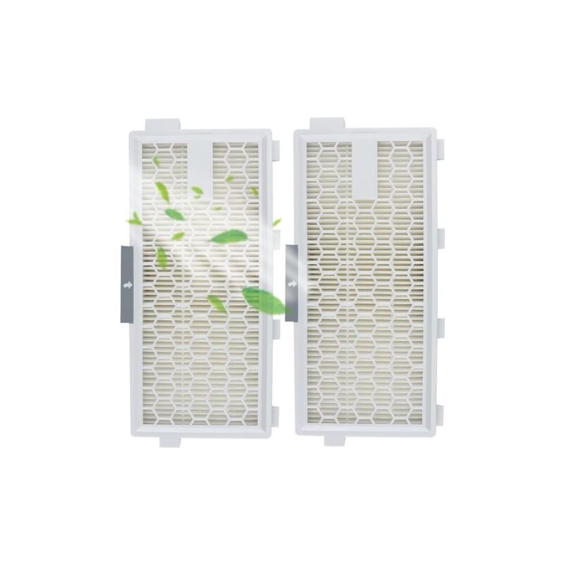 2 Hepa-filter – Mikrofilter – Airclean Aktivkohlefilter Für Miele C1 C2 C3 S4000-s8999 Staubsauger, Weiß Und Schwarz
