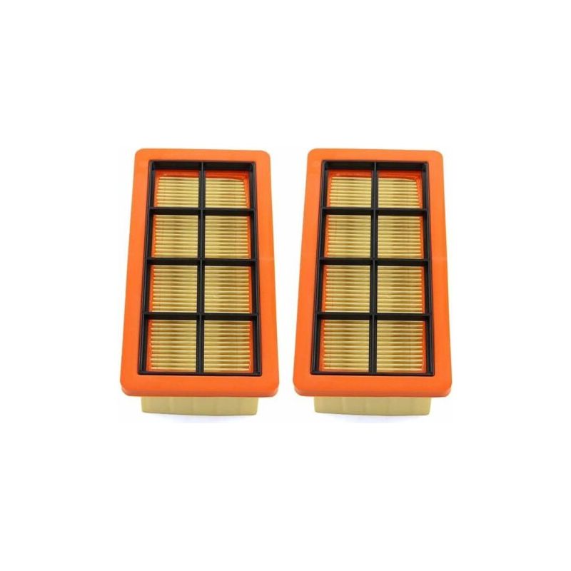 Set Mit 2 Flachen Faltenfiltern Für Körcher Aschesauger 6.415-953.0 Ad2 Ad3 Ad4 Premium Ad 3.000, Ad 3.200 Staubreinigungsfilter Staubsaugerfilter