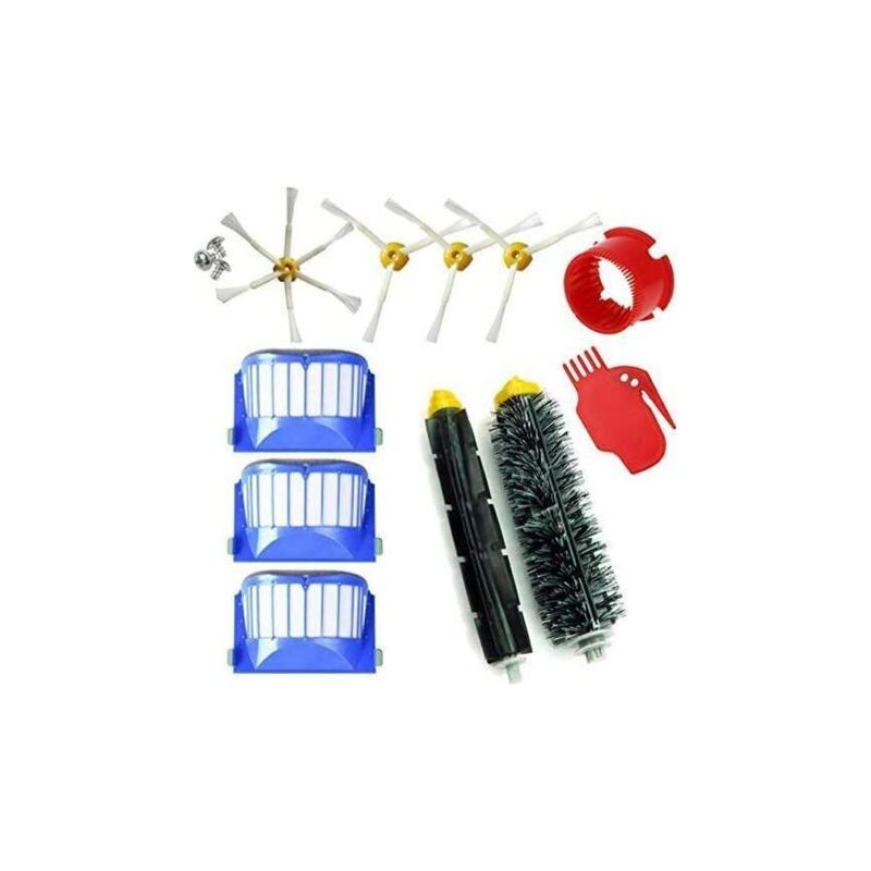 Ersatzteilset Für Roomba 600, 605, 610, 612, 615, 616, 620, 621, 630, 645, 650, 651, 655, 660, 665, 670, 671, 675, 680, 681, 685, 695 Und 696. 11-teilige Packung. Kompatibel Mit Irobot Bürsten Und Fil