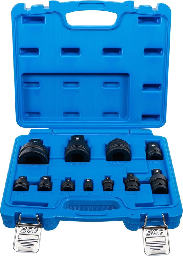 BGS Kraft-Adapter- und Kugelgelenk-Satz 6,3 mm (1/4") - 25 mm (1") 11tlg. - 25140