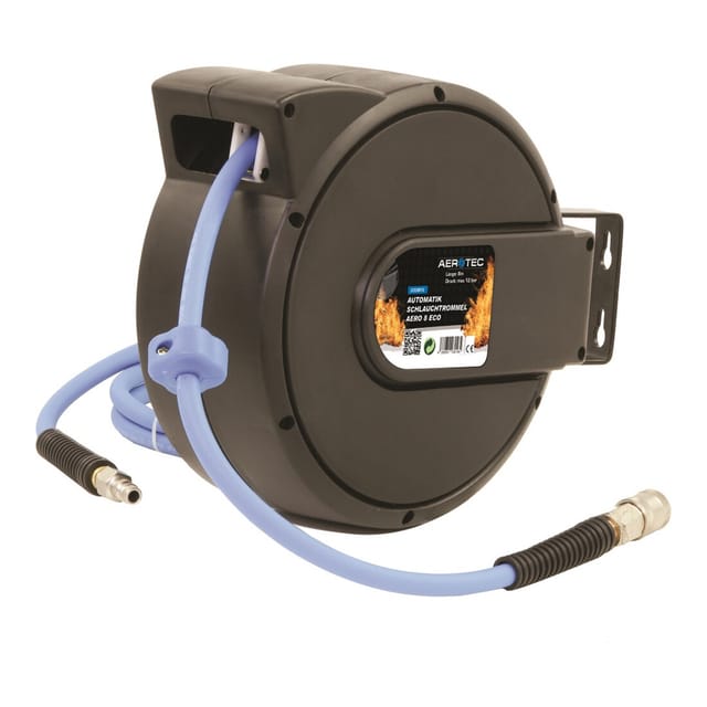Aero 8 eco Druckluft-Schlauchaufroller 12 bar Wandbefestigung - Aerotec