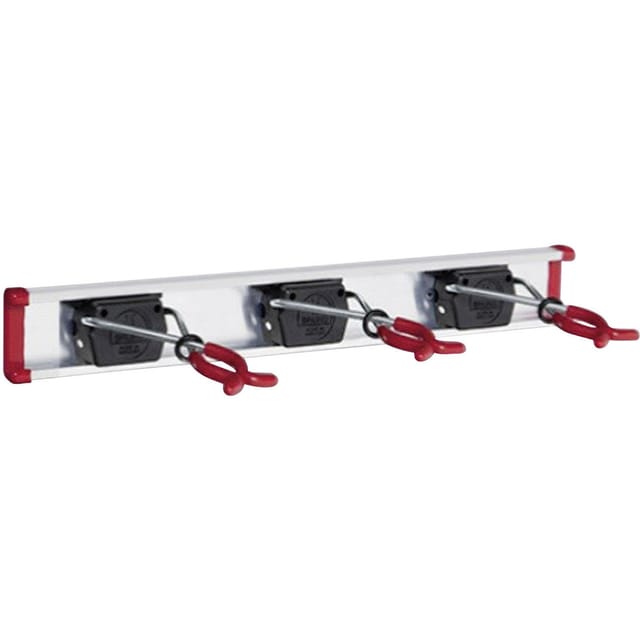 Alu-Gerätehalter-Set, inkl. 3 Halter, und 1 Schiene Länge 500 mm - Bruns