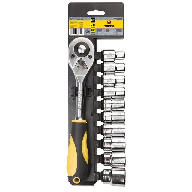 Ratsche mit Steckschlüssel satz 1/2', CrV