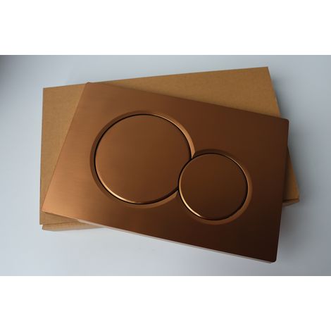 Bb-boom – Geberit Zweimengenspülung – Matt/glänzend Gold – Kompatibel Mit Geberit Sigma01
