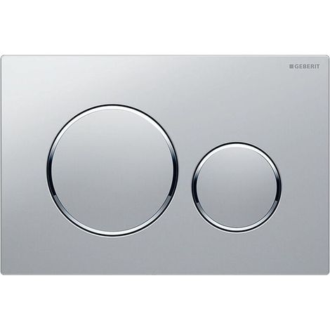 Geberit Sigma20 Doppeltipp-betätigungsplatte, Matt/glänzend Verchromt (115.882.jq.1)