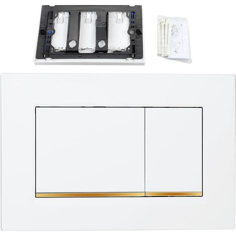 Zweimengenspülung, Kompatibel Mit Geberit Sigma30 115.883.kk.1 Wc-spülpanel, Unterputzspülkasten (weiß)