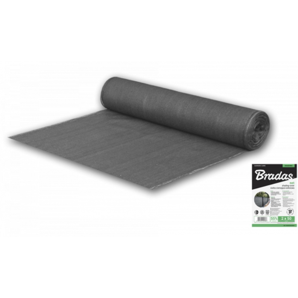 Schutznetz Schattiergewebe 55% 1m X 25m Grau 3018