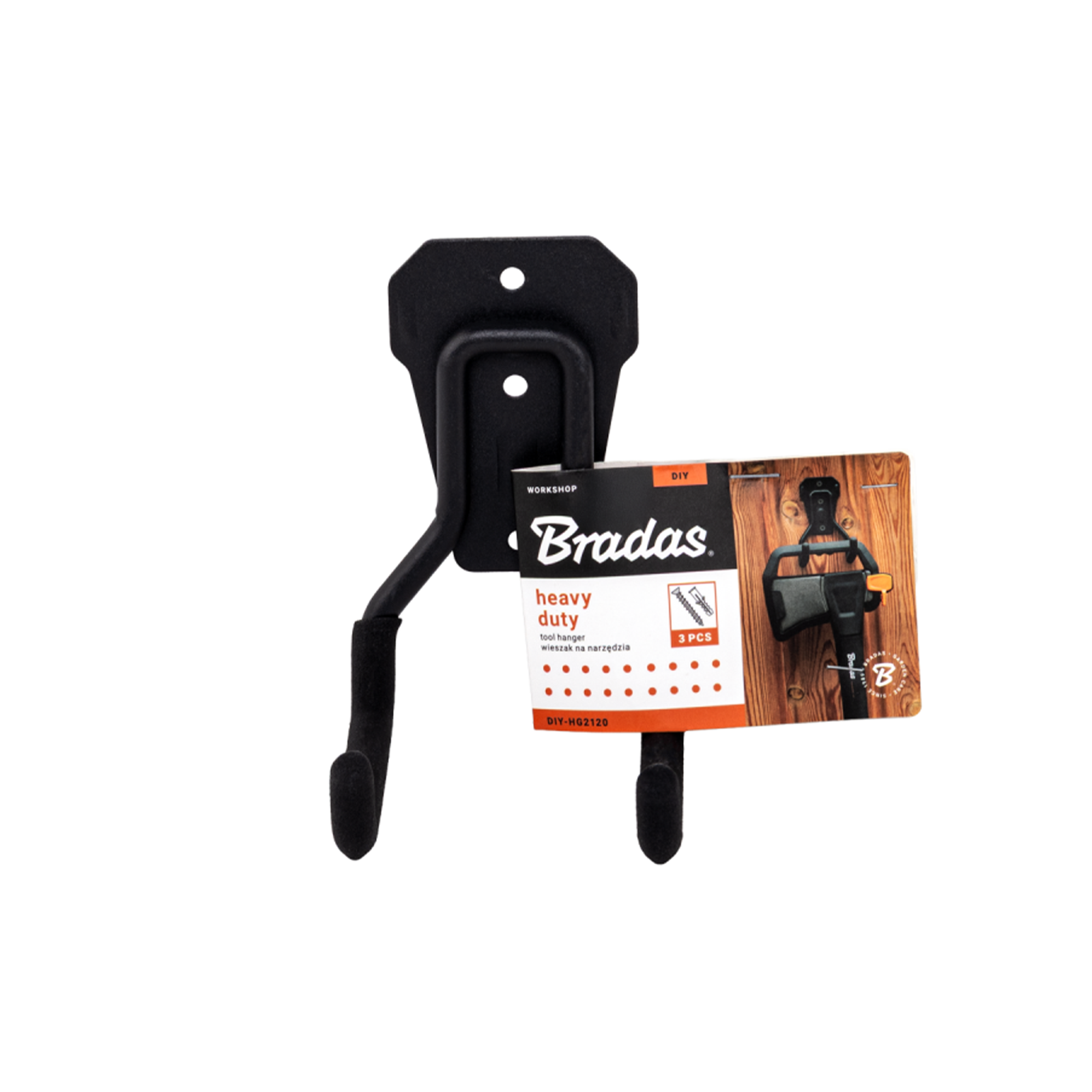 Wand-werkzeughalter Bradas Basic Aus Stahl Mit Pvc-beschichtung 20kg Organizer Für Garage Und Werkstatt Diy-hg1910