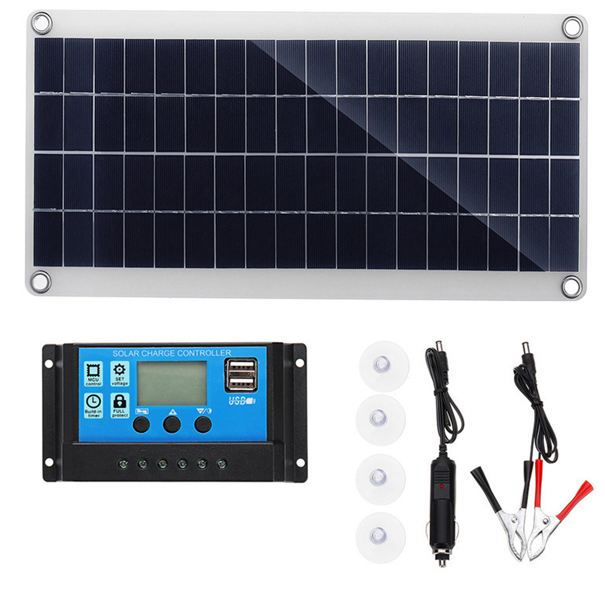 100-w-solarpanel 420 X 280 X 30 Mm Mit Coxolo 20-a-regler – 100-w-solarpanel 420 X 280 X 30 Mm Mit Coxolo 20-a-regler