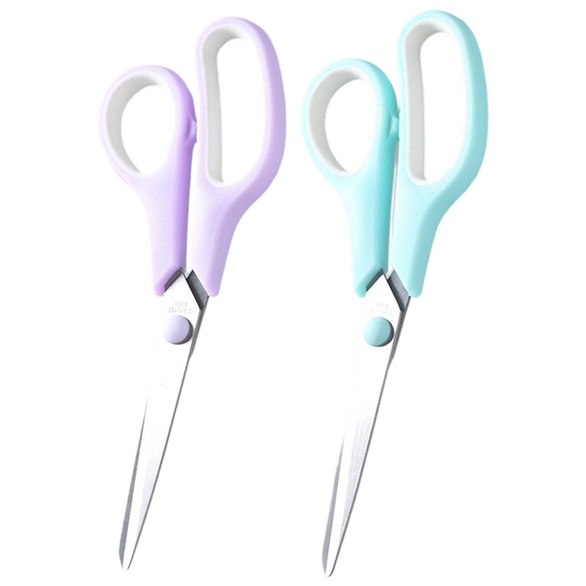 Scheren-doppelpack, 18,8 Cm (7,4 Zoll), Allzweck-komfortgriff, Kompatibel Mit Scharfen Scheren Für Büro, Haushalt, Schule, Basteln Und Nähen Von Stoffen