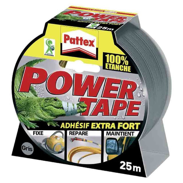 Klebeband Power 5x25m Grau Kabelkanal - Pattex