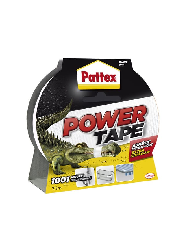 Klebeband Power Tape 5x25m Weiß - Pattex