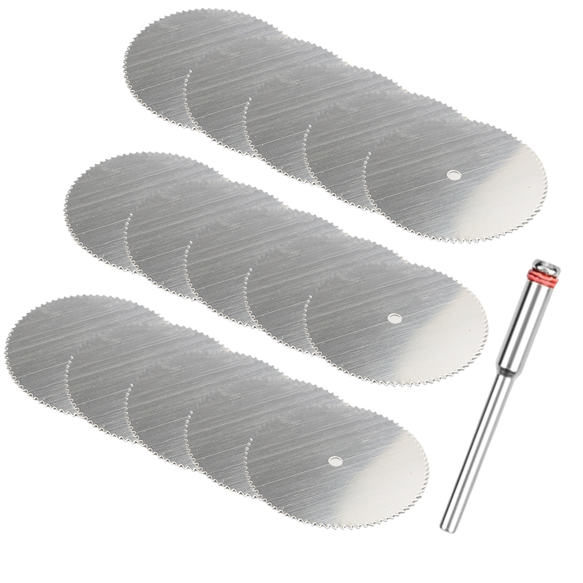Set Mit 15 Duety Mini-kreissägeblättern + 1 Stange, Professionelle Multifunktionale Kompaktkreissäge Für Holz Und Metall.