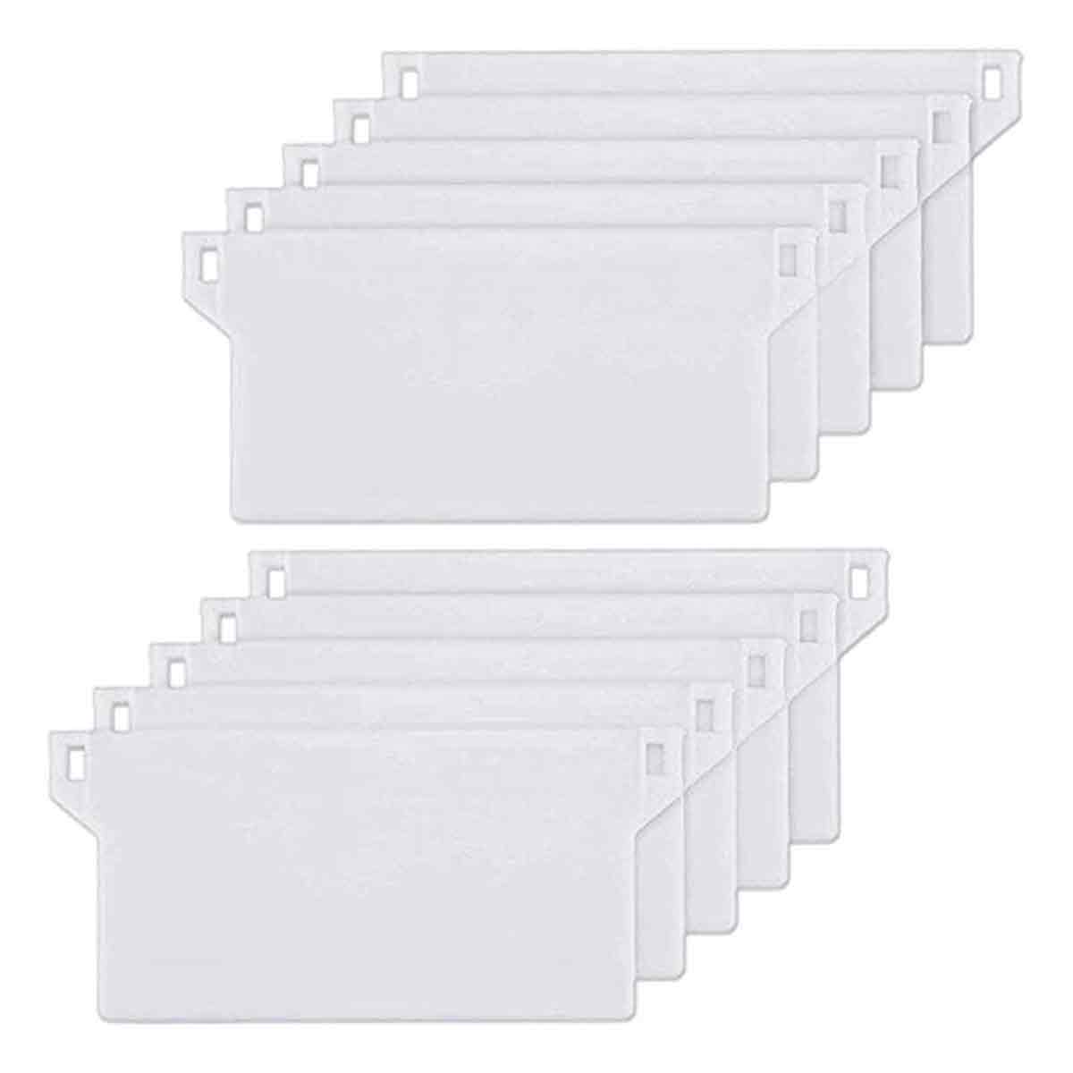 10 Stück Gewichtsplatten Für Vertikaljalousien (california Blinds), 127 Mm Lamellengewichte, Ersatzteile (weiß)