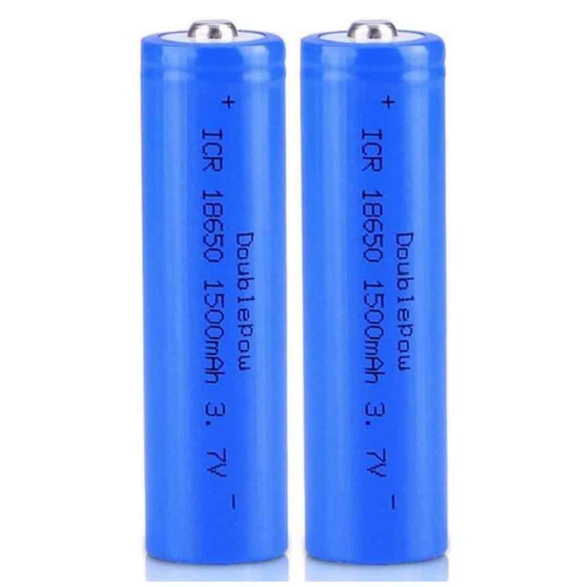 18650-akku – 1500 Mah – 3,7 V – Wiederaufladbar – Für Taschenlampen – 2 Stück