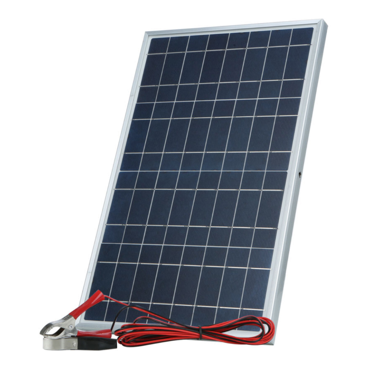 30-w-solarpanel (12 V/18 V) – Monokristallin, Schutzart Ip65 – Tragbares Design Mit Krokodilklemme – Für Den Innen- Und Außenbereich Geeignet
