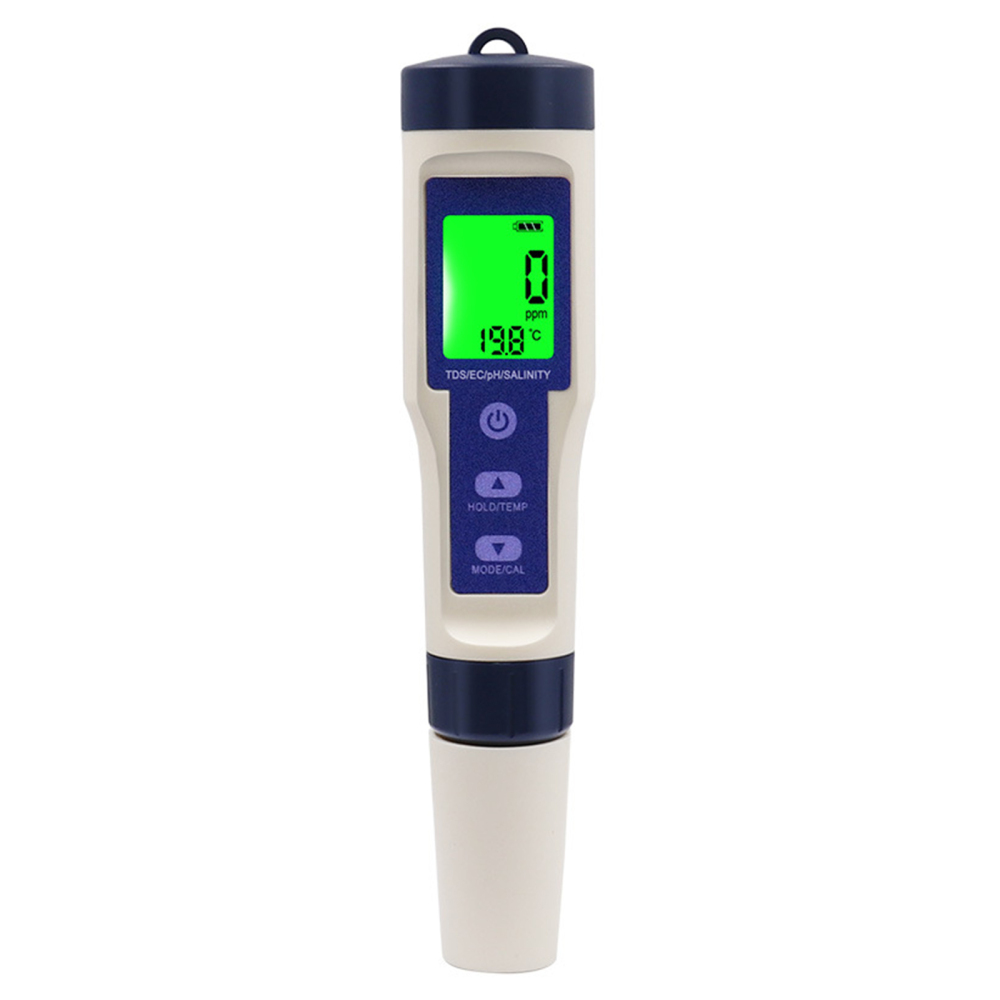 5-in-1 Digitales Wasserqualitätsmessgerät Mit Hochpräzisem Algorithmenchip Und Automatischer Abschaltung, 18,3 X 3,7 Cm, Für Hydrokultur Und Aquarien