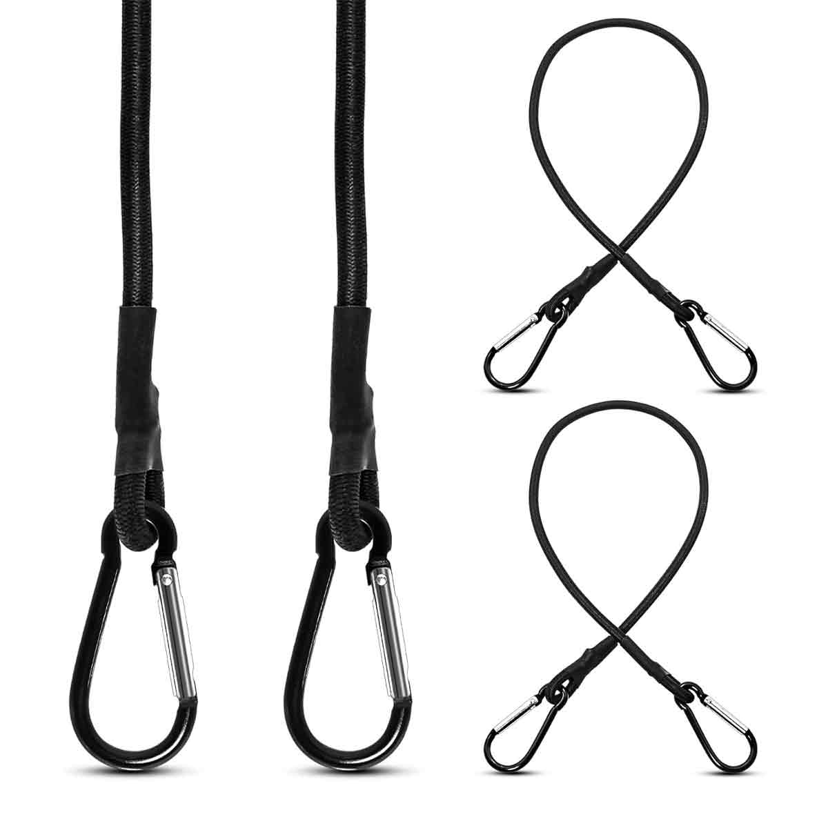 60 Cm Lange Elastische Bungee-seile Mit Karabinerhaken, Für Camping, Planen, Gepäck, Fahrräder Und Autos