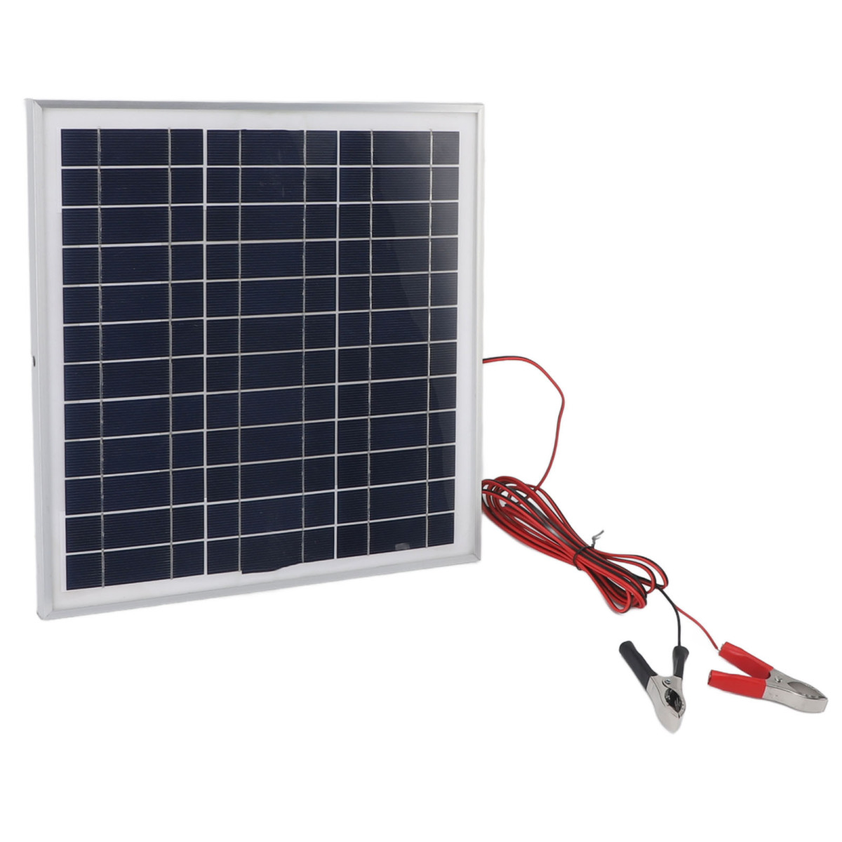 Tragbares 50-w-solarpanel, Aluminiumrahmen, Monokristallines Silizium-solarpanel, 3 M Kabel, 18 V Gleichstromversorgung, Rote Und Schwarze Batterieklemmen, Ideal Für Wohnmobile Usw.