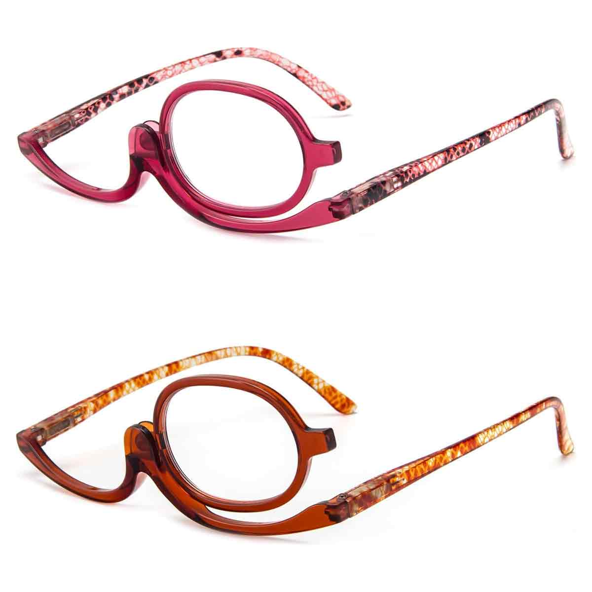 Kosmetiklesebrille Für Damen, Vergrößernd, Zum Umklappen - Kosmetiklesebrille Für Damen, Vergrößernd, Zum Umklappen