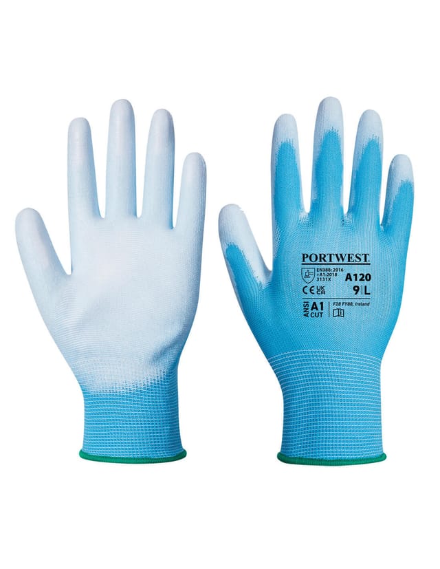 PU-Beschichtete blaue Handschuhe 2XL – Größe 11