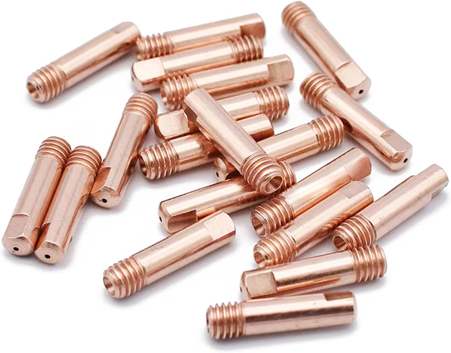 Packung Mit 40 Mig-schweißkontaktspitzen 0,8 Mm, 0,9 Mm, 1 Mm, Kupferkontaktspitzen Für 15ak 14ak Mig/mag-schweißbrenner-verschleißteile
