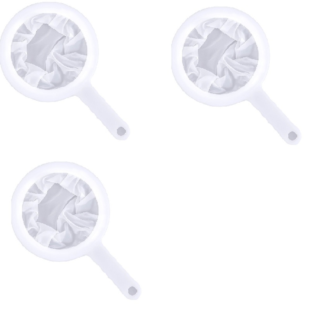 Ultrafeines Nylon-küchensieb, Feinmaschiges Kunststoffsieb Mit Griff, Küchenhelfer Für Sojamilch, Milch, Saft, Teefilter, Honig, Wein (100 Mesh + 200 Mesh + 400 Mesh)