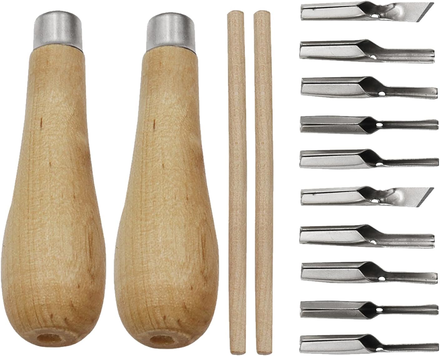 2 Sets Mit Je 5 5 Linoleum-schneidewerkzeugen, Linolschnitt-schnitzwerkzeugen, Linolschnitt-holzmeißel, Holzschnitzmesser-set Für Bildhauer, Schreiner, Hobbykünstler Und Töpfer