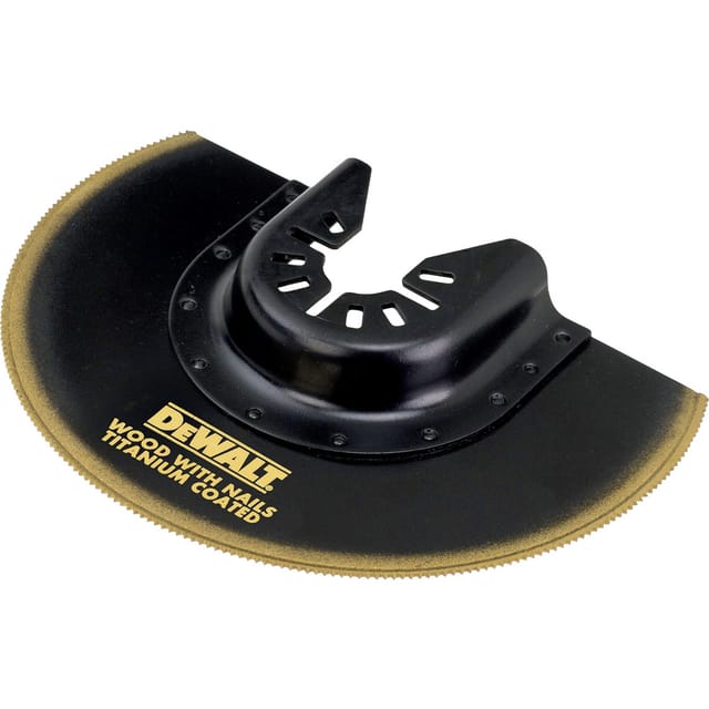 100 mm Titanium Klinge für Dewalt Multicutter - halbrund mit versetzter Nabe - DT20711