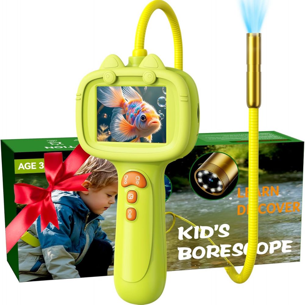 Daxiongmao Endoskopkamera Mit Licht Für Kinder Pädagogisches Stem-spielzeug Für Jungen Und Mädchen Von 3–8 Jahren Geburtstagsgeschenk Für Outdoor-abenteuer Und Entdeckungen