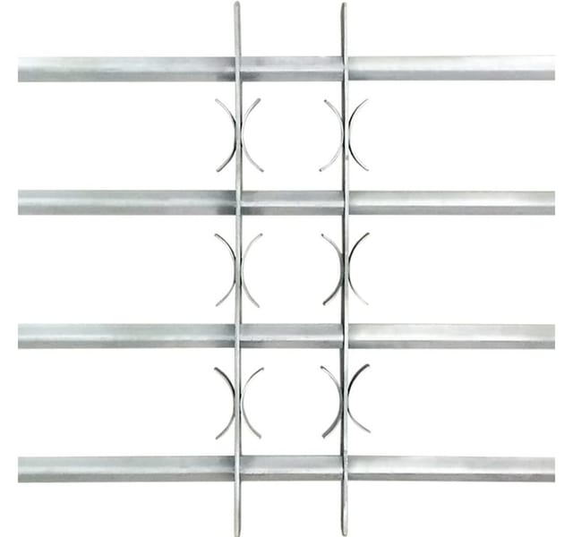 Fenstergitter Verstellbar mit 4 Querstäben 700-1050 mm Vidaxl
