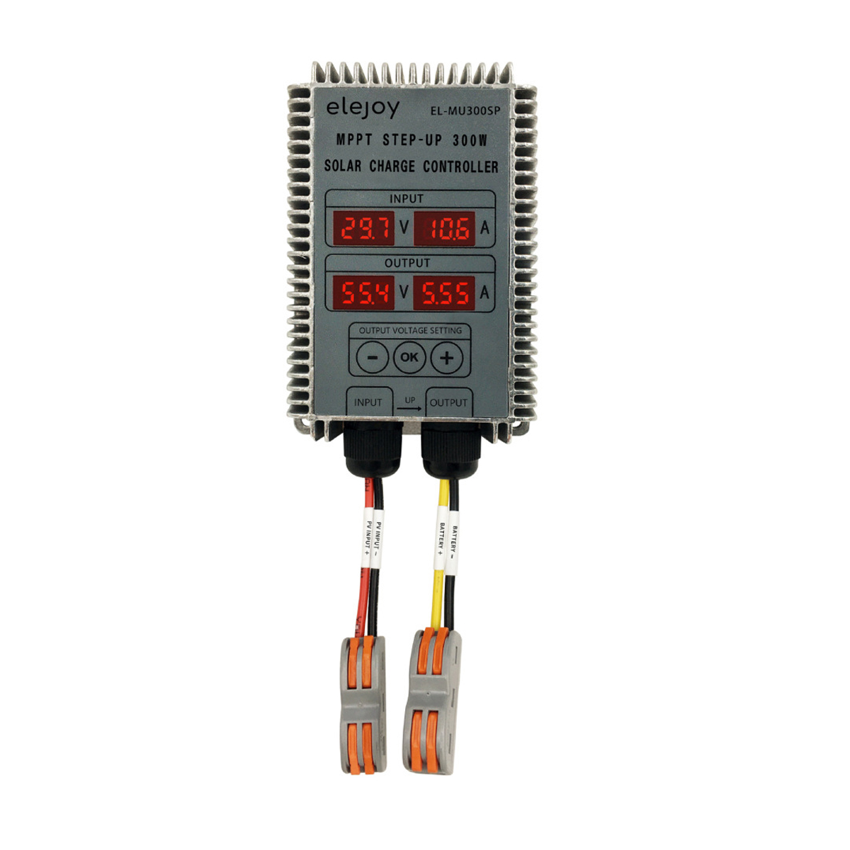 Mppt-boost-solarladeregler, Einstellbare Spannung, Wasserdicht, Mit 24-85-v-anzeige