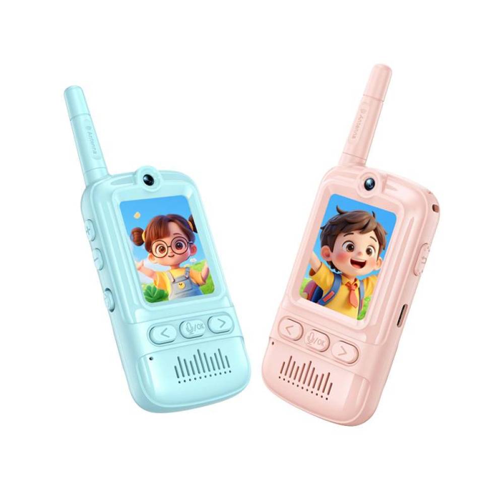 Video-walkie-talkies Für Kinder, 2er-pack Wiederaufladbare Walkie-talkies Mit Bildschirm, Zwei-wege-funkgeräte Mit Großer Reichweite, Spielzeug Für Familienspiele, Outdoor-aktivitäten, Camping, Geburt