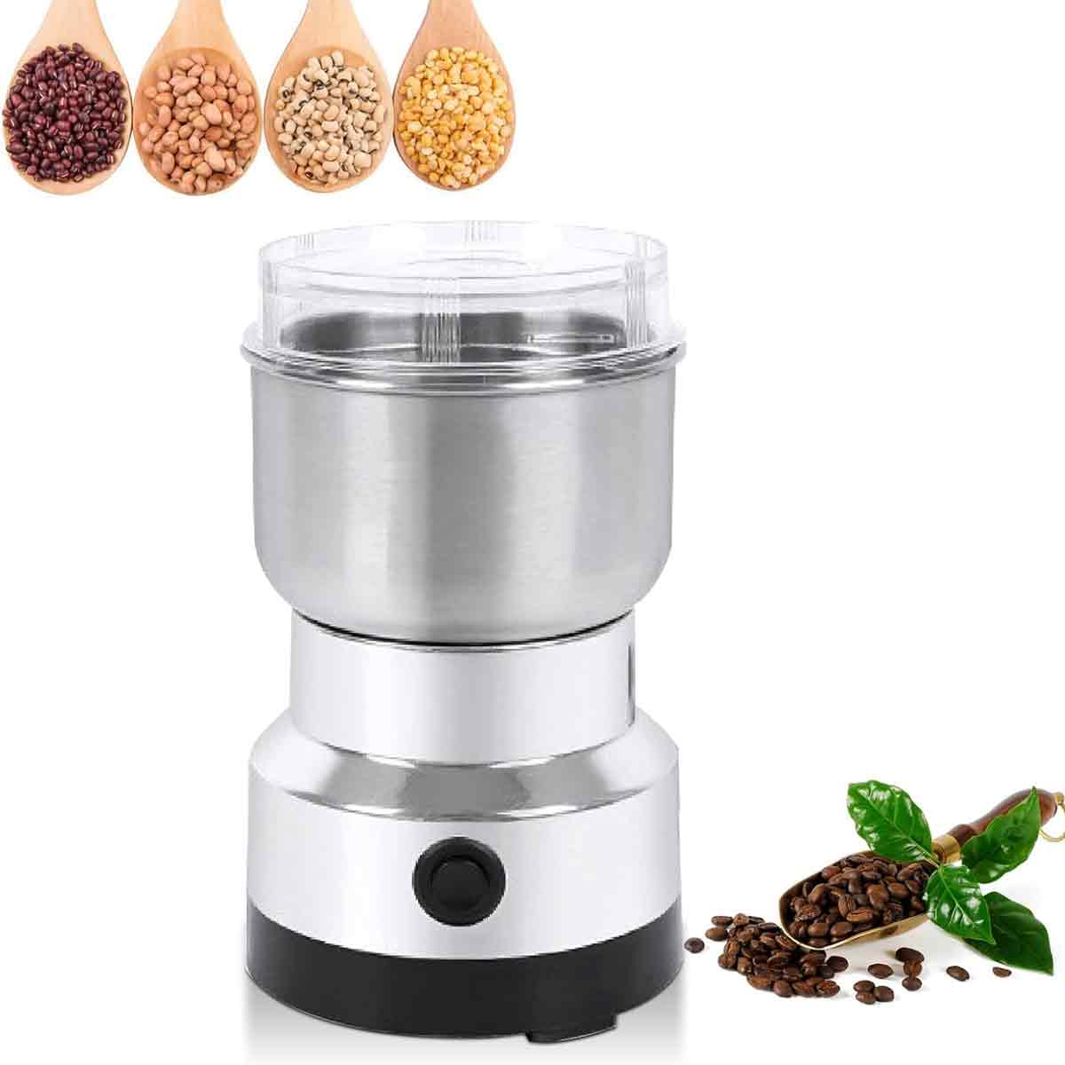 Elektrische Kaffeemühle, Nuss- Und Getreidemühle, Edelstahl-lebensmittelmühle, Elektrische Kaffeemühle Und Mixer