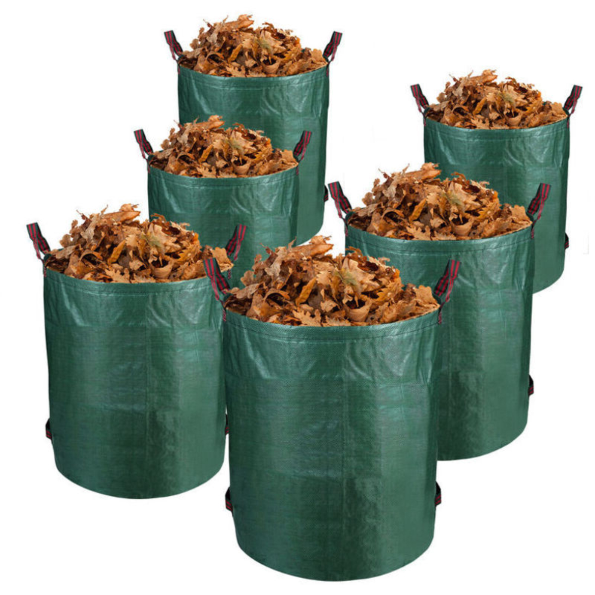 Einfeben 6x Gartensack Rasenbehälter Xxl Laubsack Grünschnittsack 272l Behälter