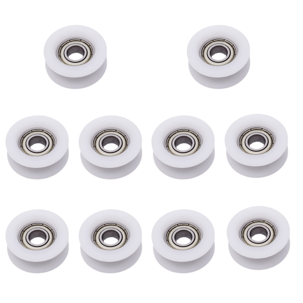 Packung Mit 10 U-förmigen Nylon-rillenkugellagern 6x30x10 Mm – Verschleißfest – Für Schiebetüren Und Zubehör