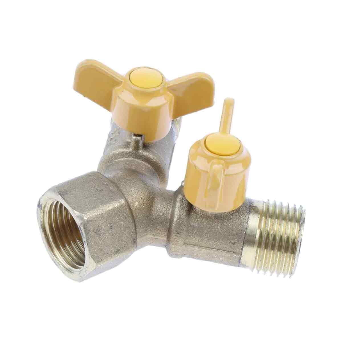 Gasanschluss, Messing 20 Mm, Schlauchverbinder, Ventil, Für Erdgasleitung - Gasanschluss, Messing 20 Mm, Schlauchverbinder, Ventil, Für Erdgasleitung