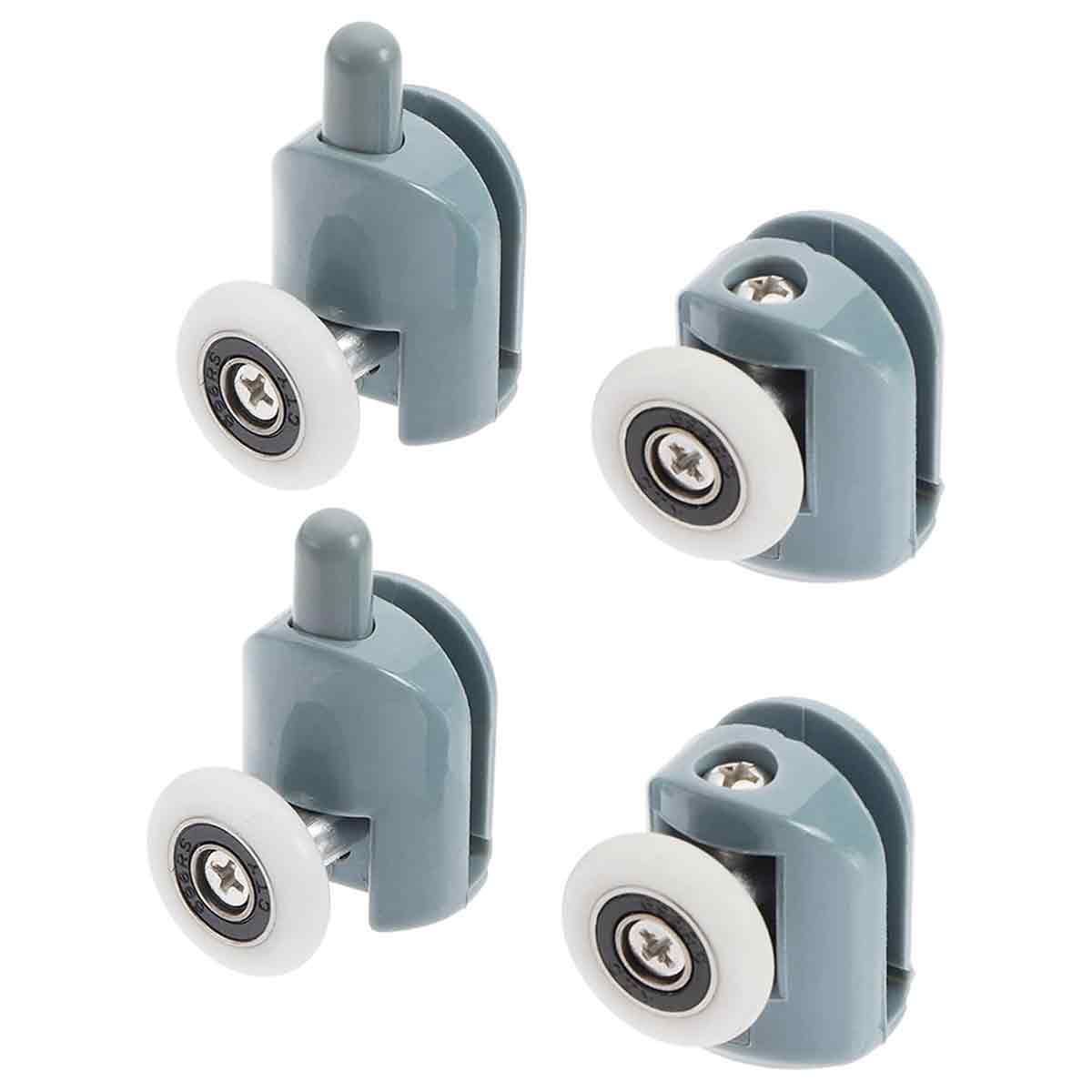 4 Stück Rouleaux De Porte, 23 Mm, 25 Mm, Edelstahl, Glasausguss 4–6 Mm, Kabinendusche