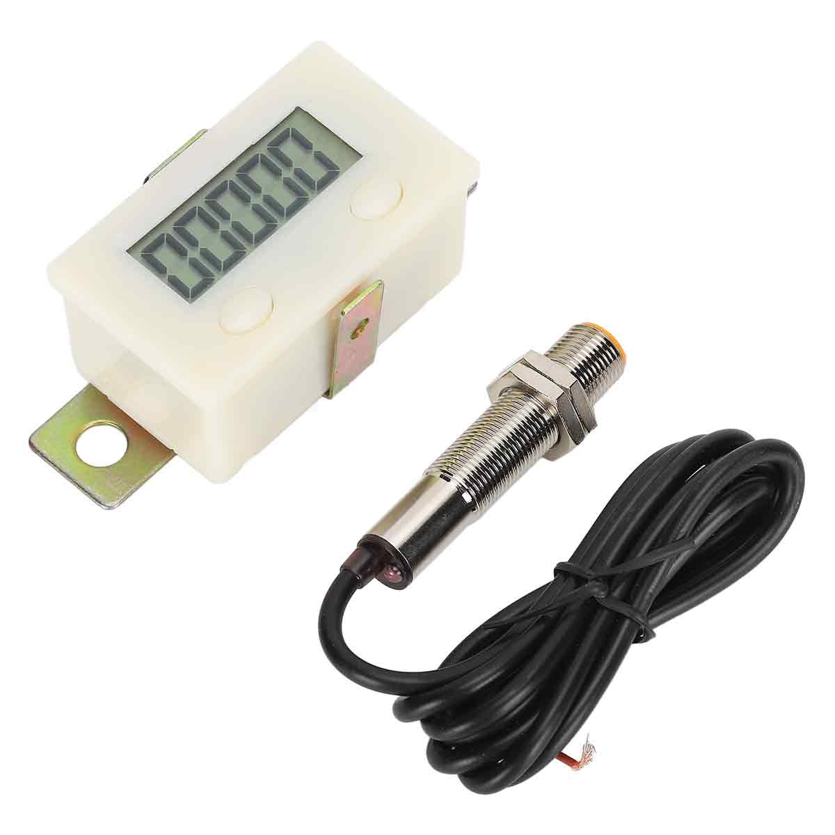 Elektronischer 5-stelliger Zähler Mit Lcd-anzeige, Magnetinduktionsstanzung Und Integrierter Hx-5a-batterie